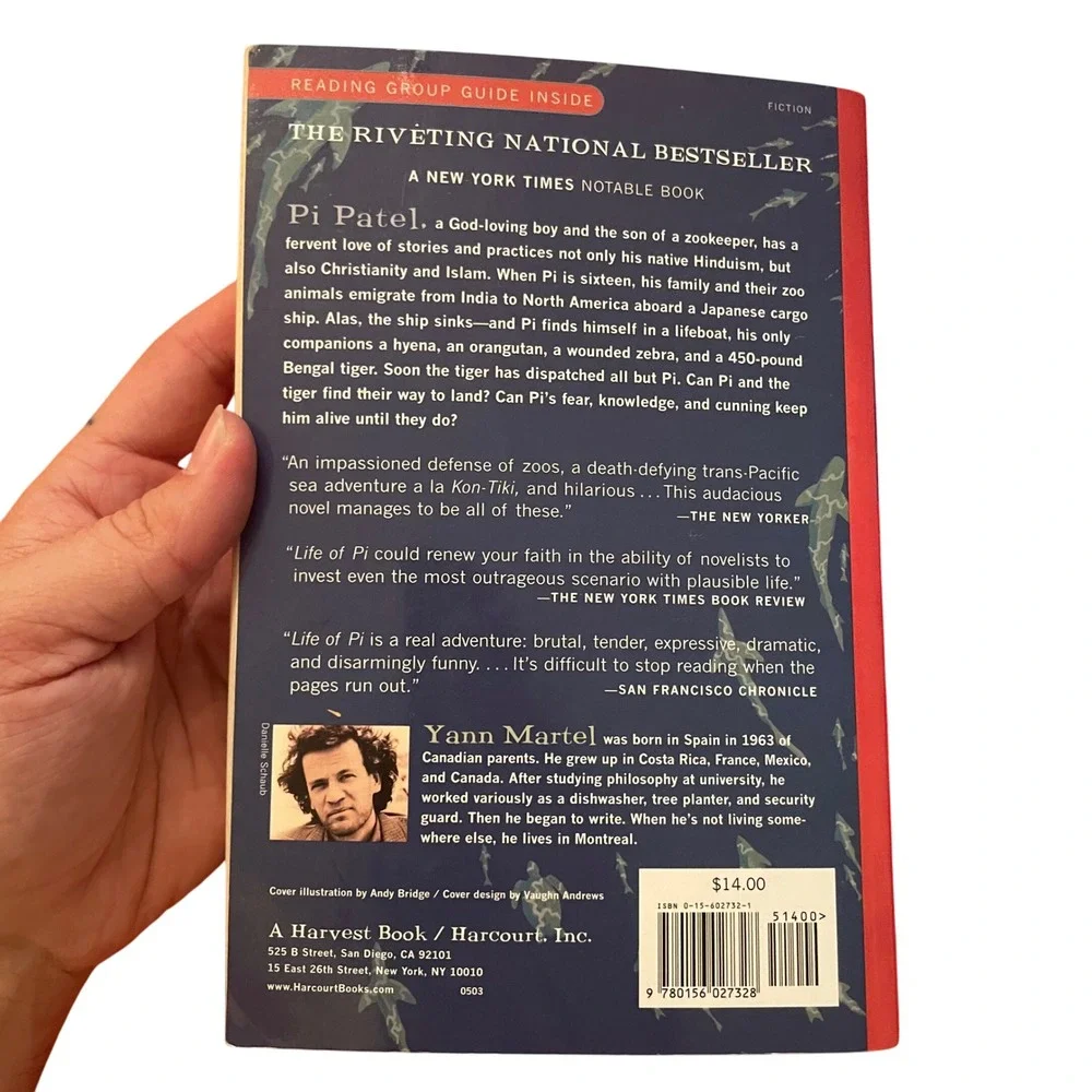 Life of Pi A Novel by‎ Yann Martel Paperback Fiction Book - Picture 2 of 3